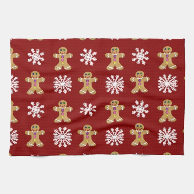 Ginger and Snow Kitchen Towel (Horizontal)