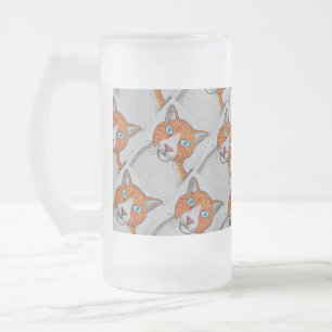 Ginger and White Frosted mug