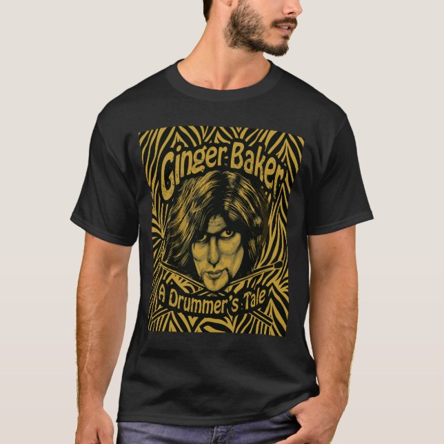 Ginger Baker A Drummer'S Tale T-Shirt (Front)