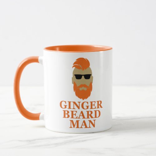 Ginger beard man funny bearded mug