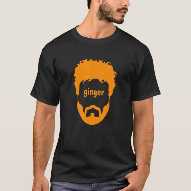 Ginger Beard Man Funny T-Shirt (Front)