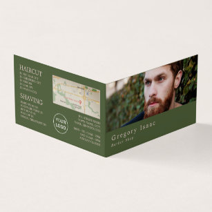 Ginger Beard Model, Men's Barbers, Loyalty Card, Business Card