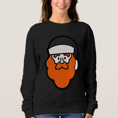 ginger beard santa claus father christmas ginger h sweatshirt