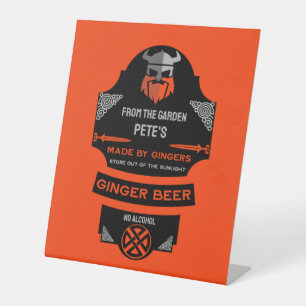 Ginger Beer Maker Pedestal Sign