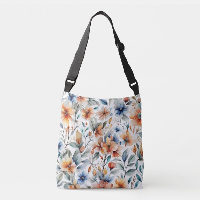 Ginger Blossoms Crossbody Bag (Front)