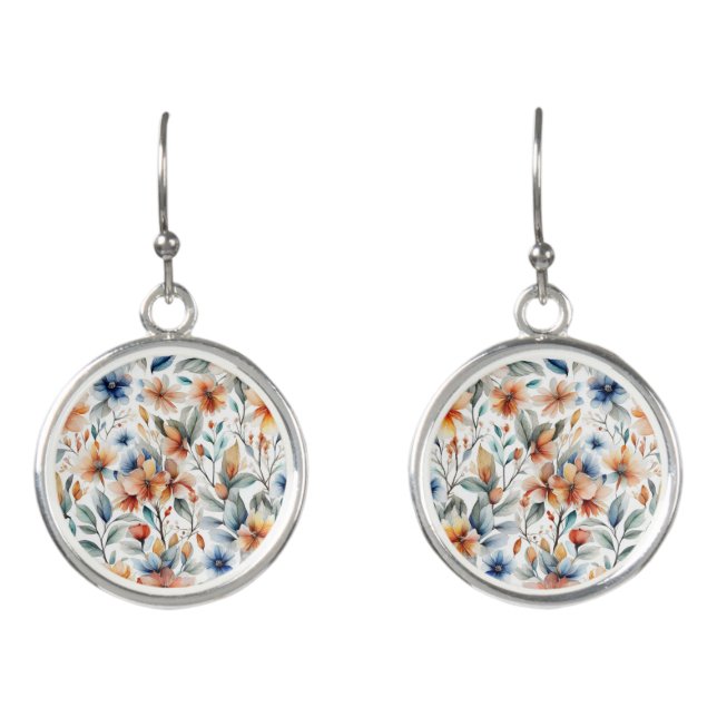 Ginger Blossoms Earrings (Front)