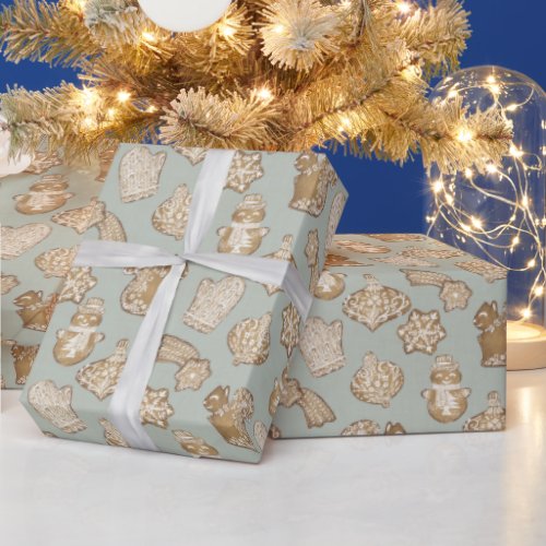 Ginger Bread Cookies BlueDuck Egg Wrapping Paper