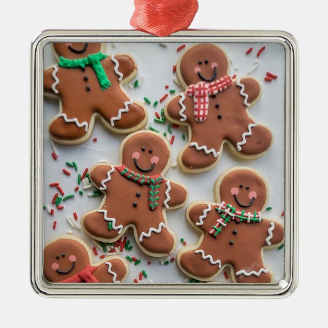 Ginger Bread Cookies   Metal Ornament (Front)