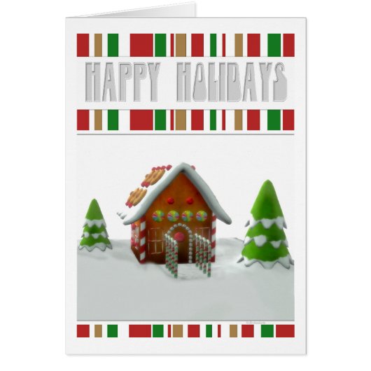 ginger bread house cards (Front)