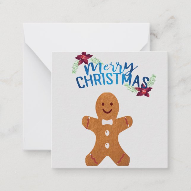 Ginger Bread Man: Note Card (Front)