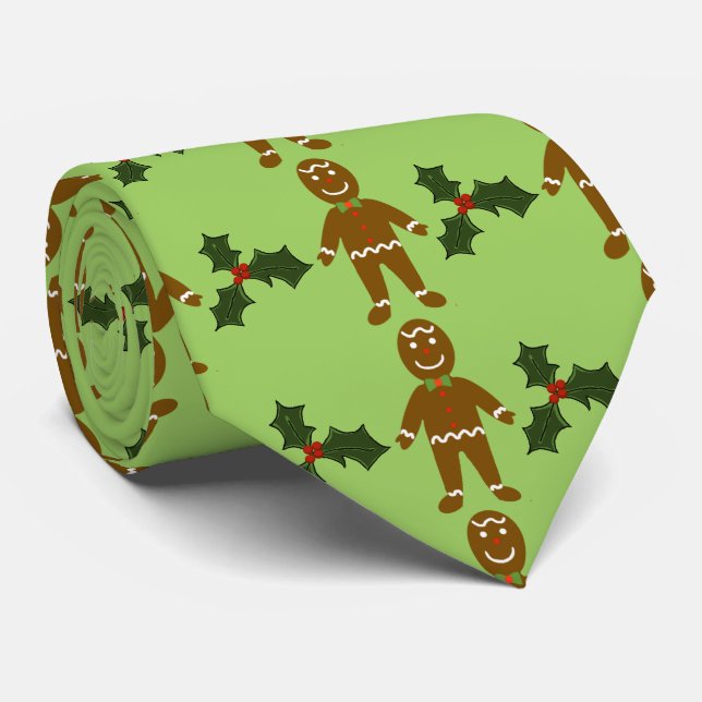 Ginger Bread Man Tie (Rolled)