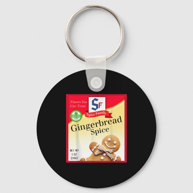 Ginger Bread Spice Group Costume Family Matching H Keychain (Front)