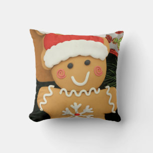 Ginger bread throw pillow