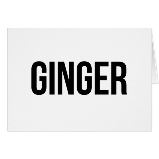 Ginger Cards (Front Horizontal)