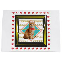 Ginger cat and Golden chain