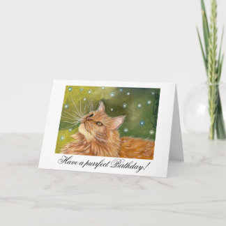 Ginger Cat Birthday Card