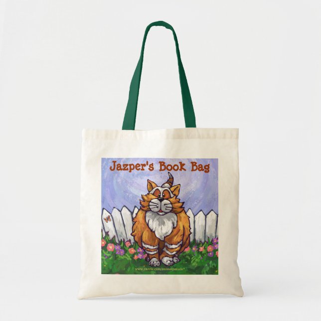 Ginger Cat Book Bag (Front)