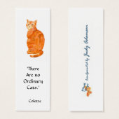 Ginger Cat Bookmark (Front & Back)