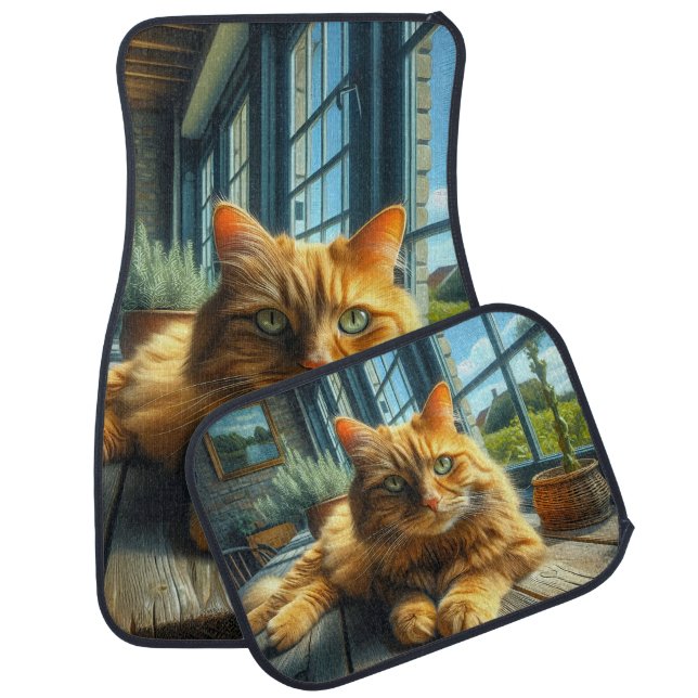 Ginger Cat  Car Floor Mat (Set)