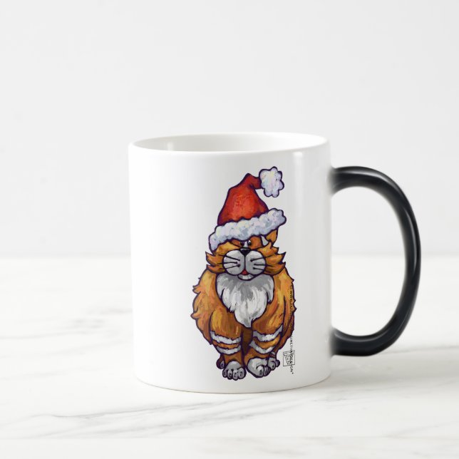 Ginger Cat Christmas Color Morph Mug (Right)