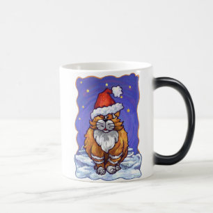 Ginger Cat Christmas Color Morph Mug