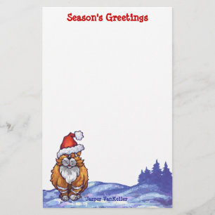 Ginger Cat Christmas Stationery