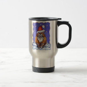 Ginger Cat Christmas Travel Mug