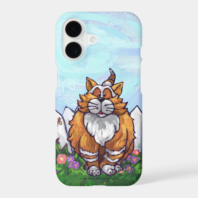 Ginger Cat Electronics Iphone Case (Back)