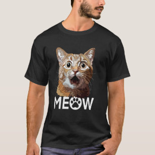 Ginger Cat Funny Meow Kitty Lady Kitten Mom Dad Ca T-Shirt