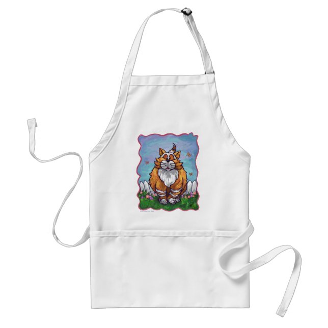 Ginger Cat Gifts & Accessories Adult Apron (Front)