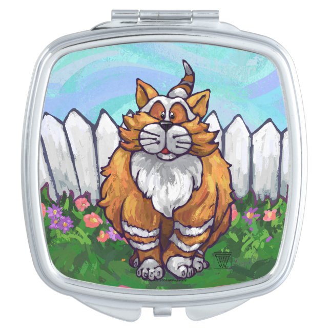 Ginger Cat Gifts & Accessories Compact Mirror (Front)