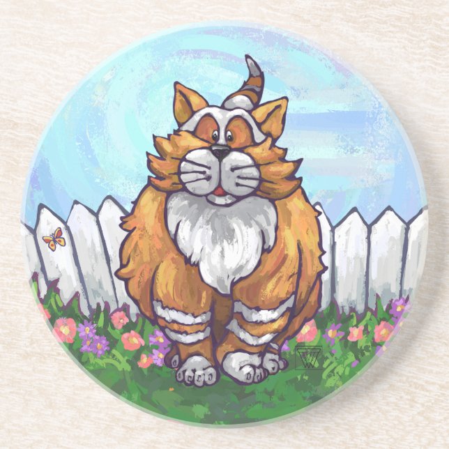 Ginger Cat Gifts & Accessories Drink Coaster (Front)