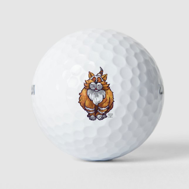 Ginger Cat Gifts & Accessories Golf Balls (Front)