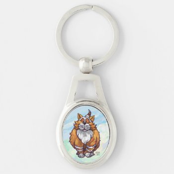 Ginger Cat Gifts & Accessories Keychain by AnimalParade at Zazzle