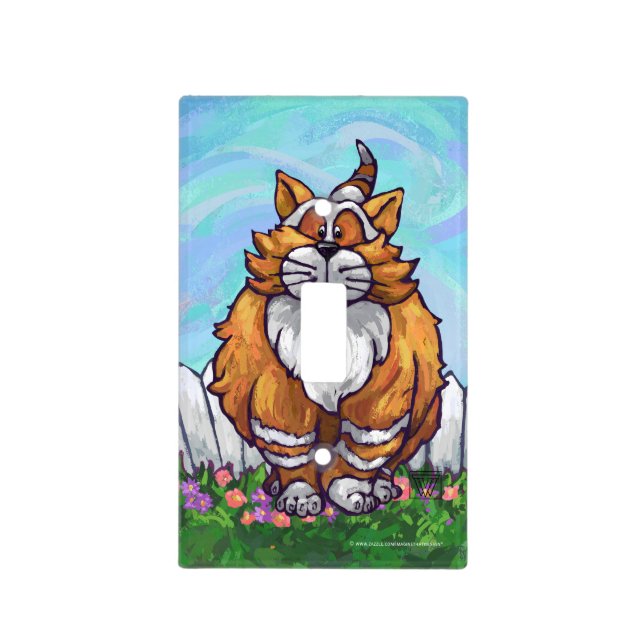Ginger Cat Gifts & Accessories Light Switch Cover (Front)