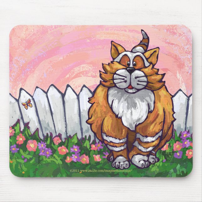 Ginger Cat Gifts & Accessories Mouse Pad (Front)