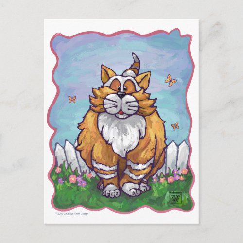 Ginger Cat Gifts  Accessories Postcard