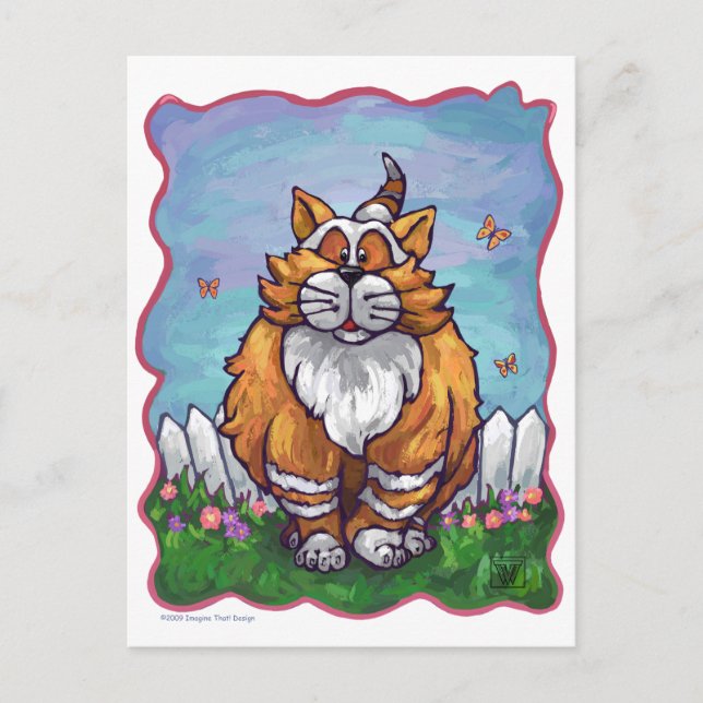 Ginger Cat Gifts & Accessories Postcard (Front)