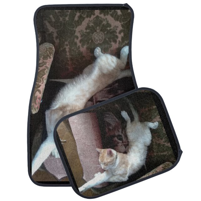 ginger cat humor photo Set of Car Mats (Set)