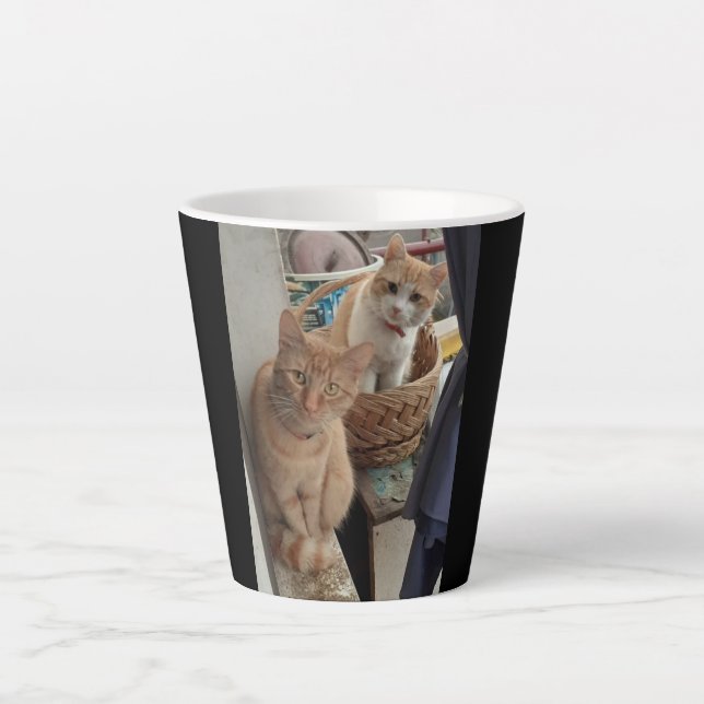 ginger cat Latte Mug (Front)