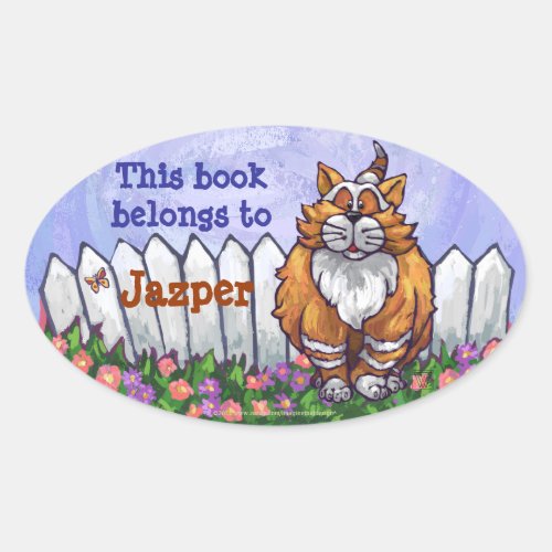 Ginger Cat Library Bookplate