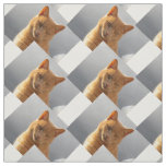 Ginger cat Merlin Fabric