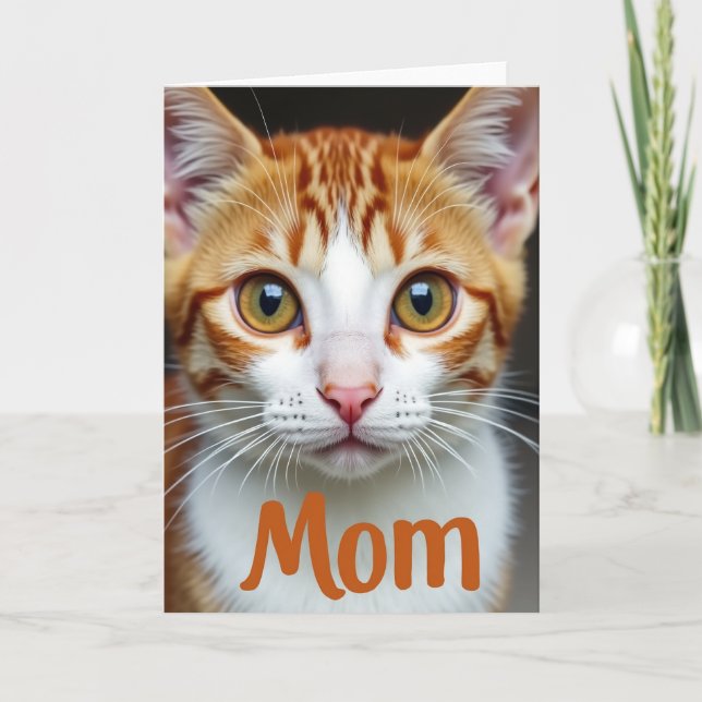 Ginger Cat Moms Day Card (Front)