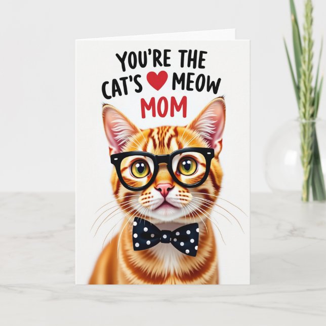Ginger Cat Mothers Day Card (Front)