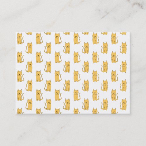 Ginger Cat Pattern. Business Card Templates