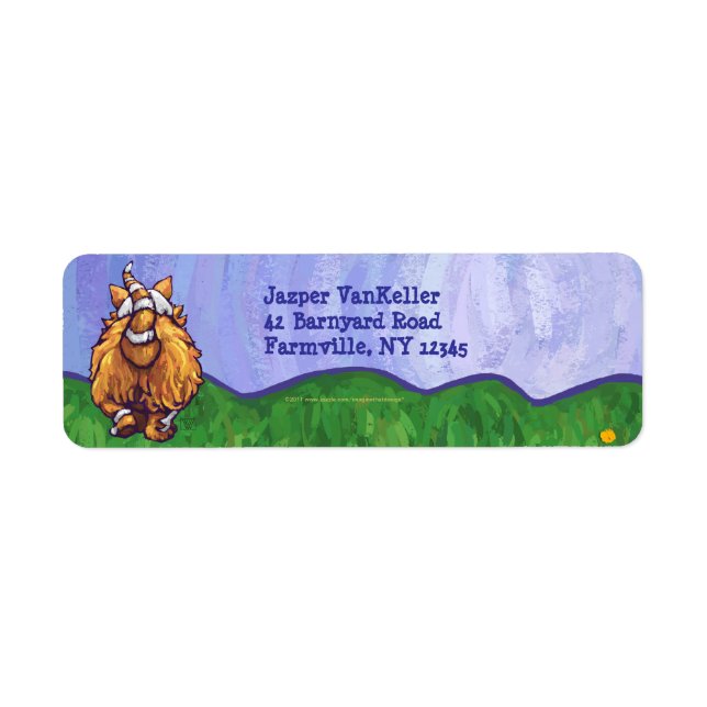 Ginger Cat Personalized Address Labels (Front)