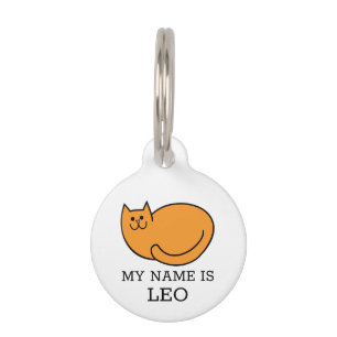 Ginger Cat Pet ID Tag