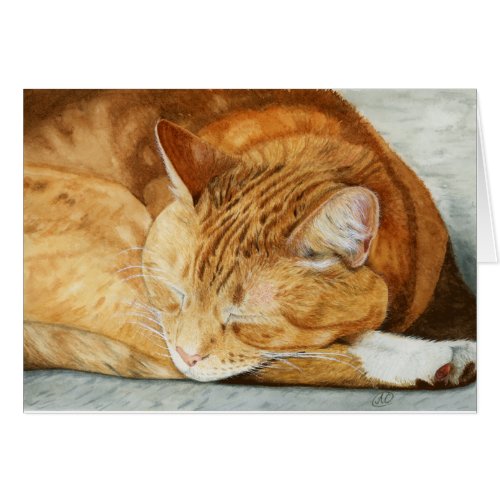 Ginger Cat _ Pet Lover Greeting Card