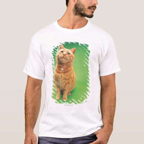 Ginger cat sitting looking upwards T_Shirt