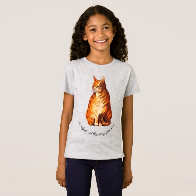 Ginger cat T-Shirt (Front Full)